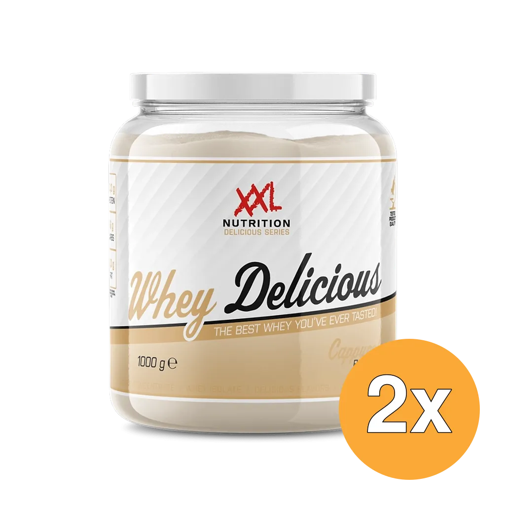 2x XXL Nutrition Whey Delicious Cappuccino (1000 gr)