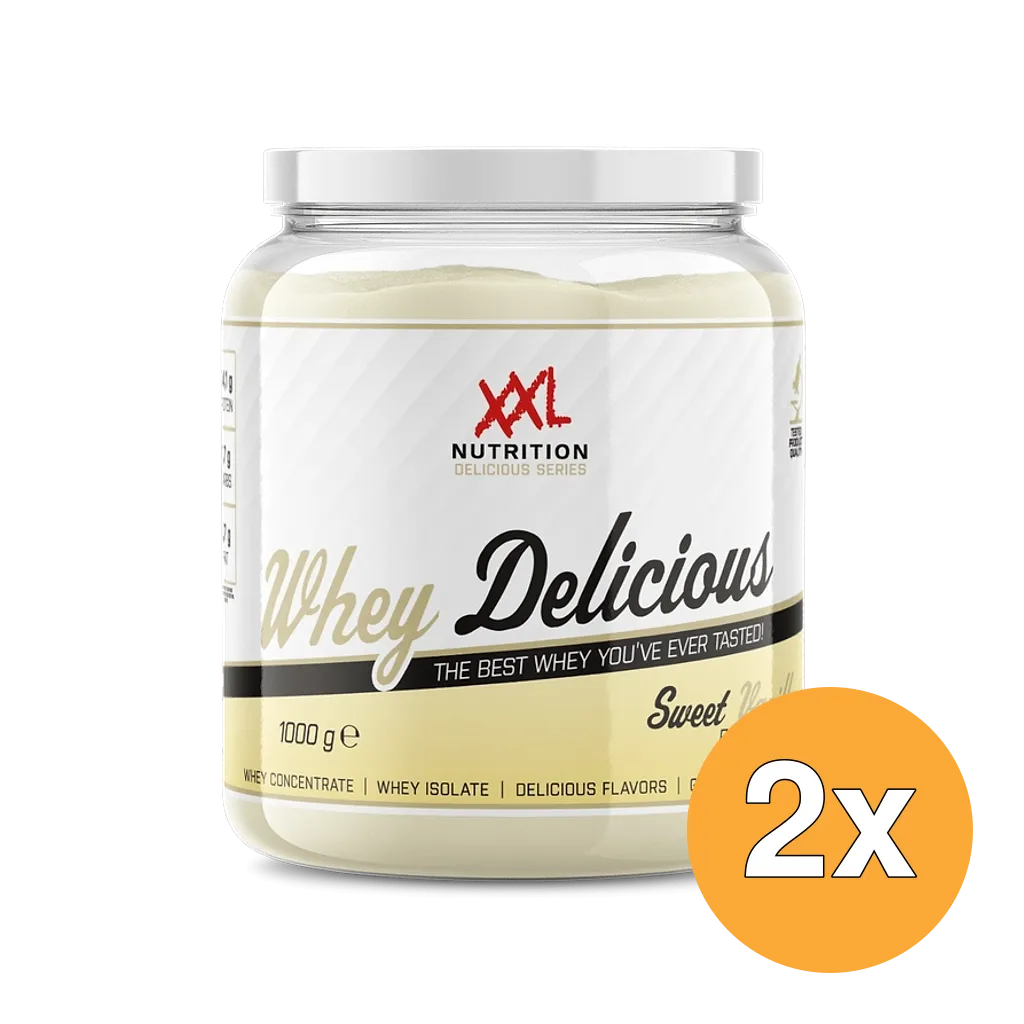 2x XXL Nutrition Whey Delicious Sweet Vanilla (1000 gr)