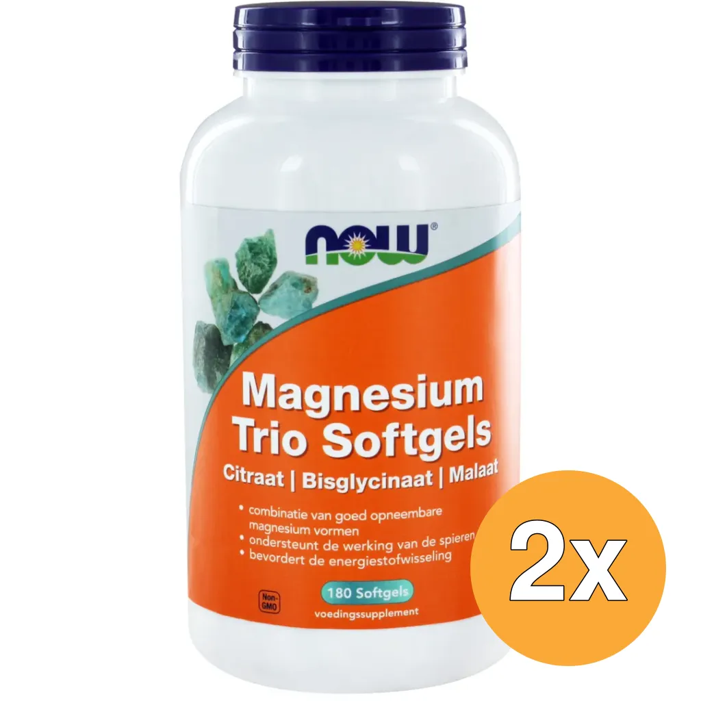 2x Now Magnesium trio (180 softgels)
