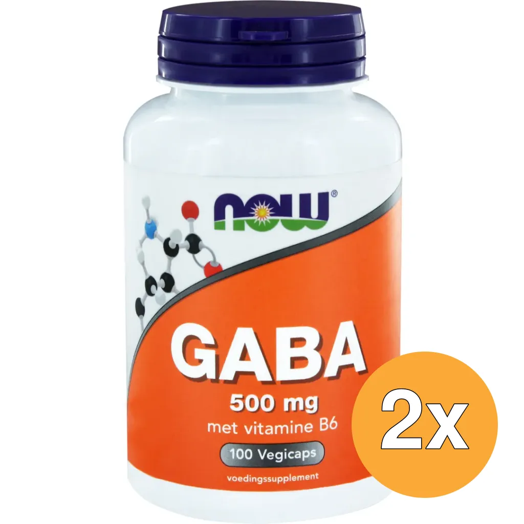 2x Now GABA 500 mg (100 capsules)