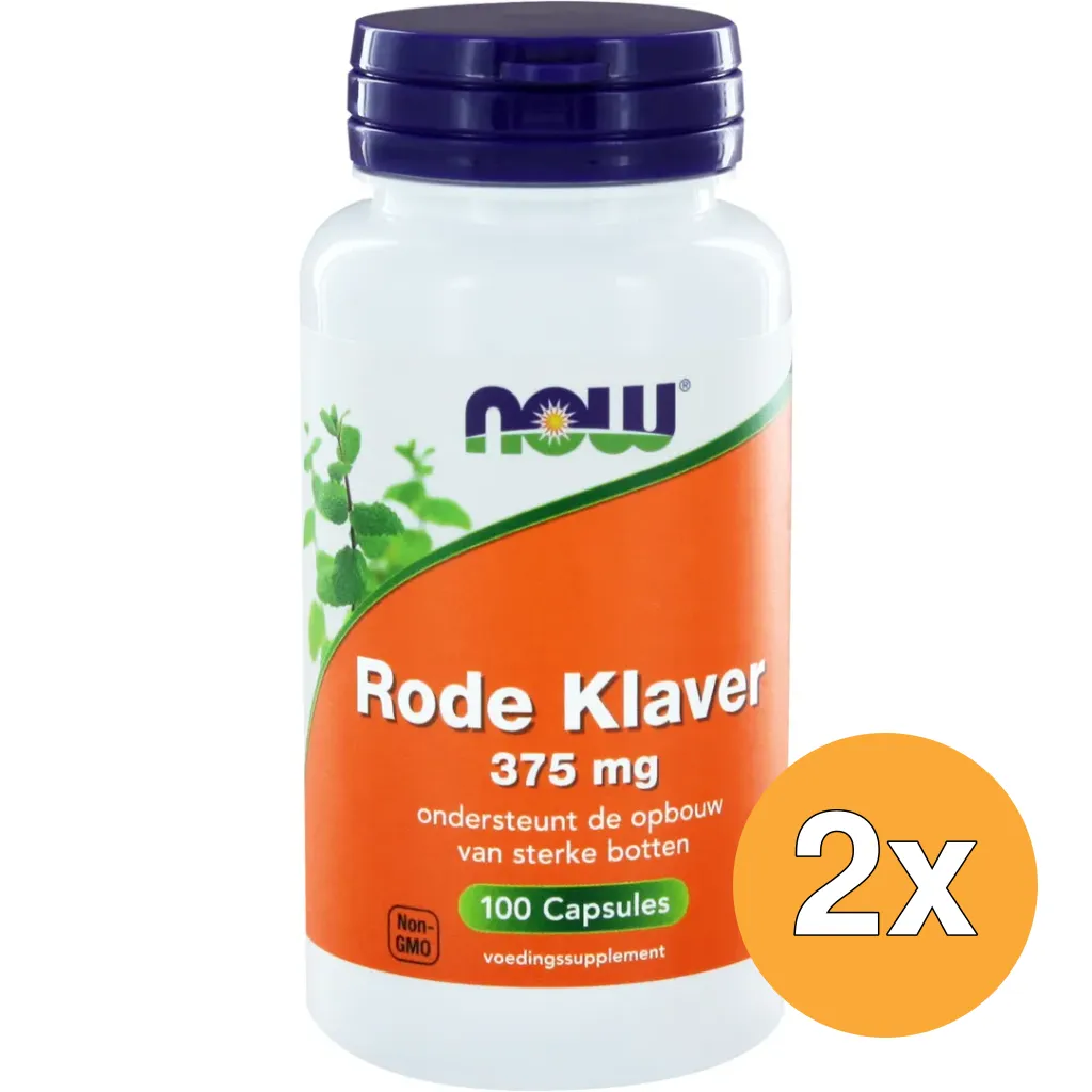 2x Now Rode Klaver 375 mg (100 capsules)