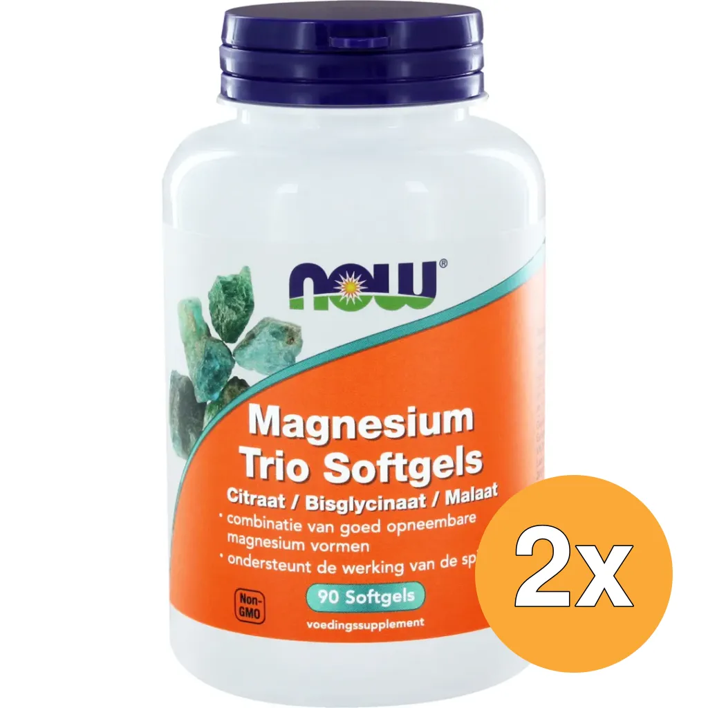 2x Now Magnesium trio (90 softgels)