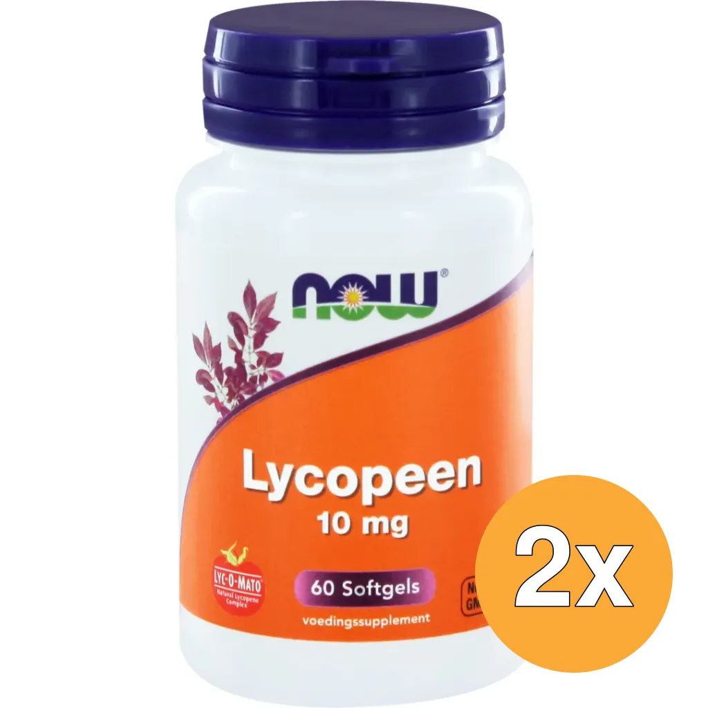 2x Now Lycopeen 10 mg (60 softgels)