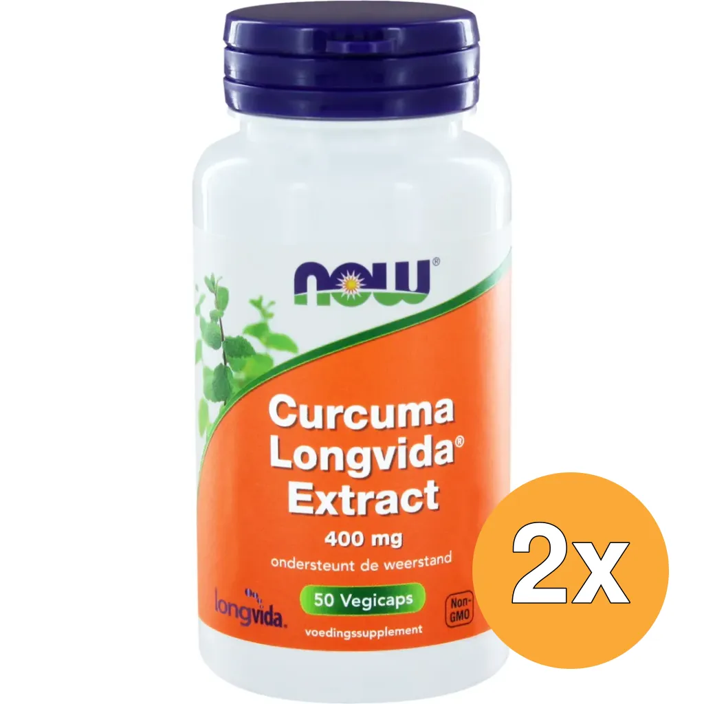 2x Now Curcuma longvida extract (50 vega capsules)