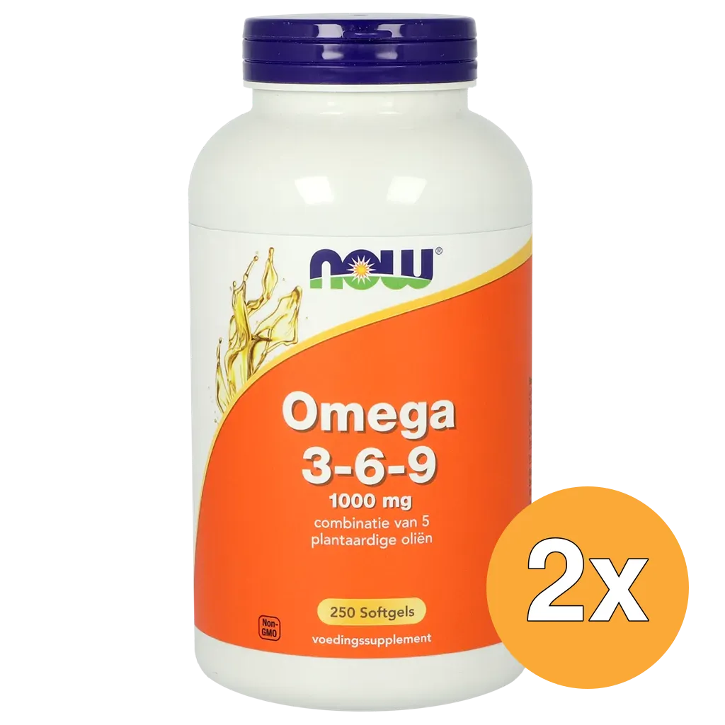 2x Now Omega 3-6-9 1000Mg (250 softgels)