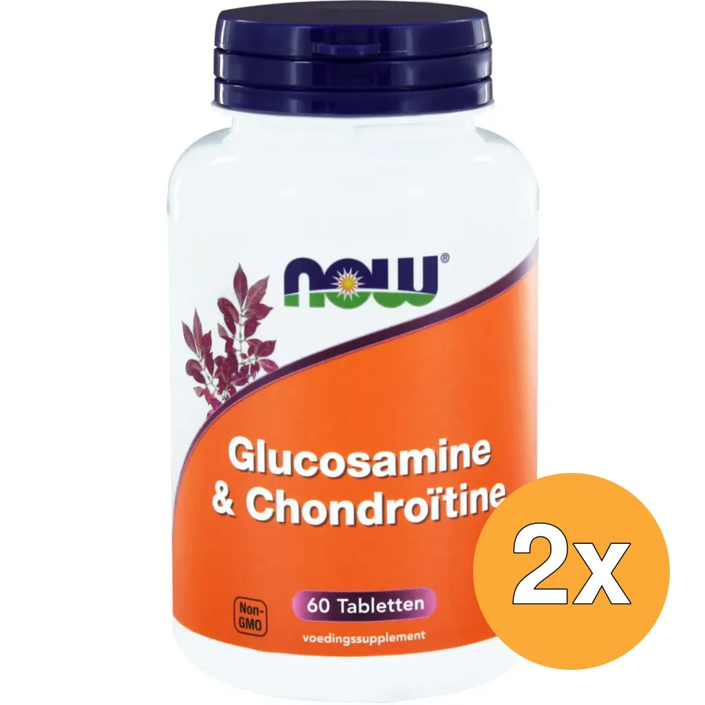 2x Now Glucosamine & Chondroitine (60 tabletten)