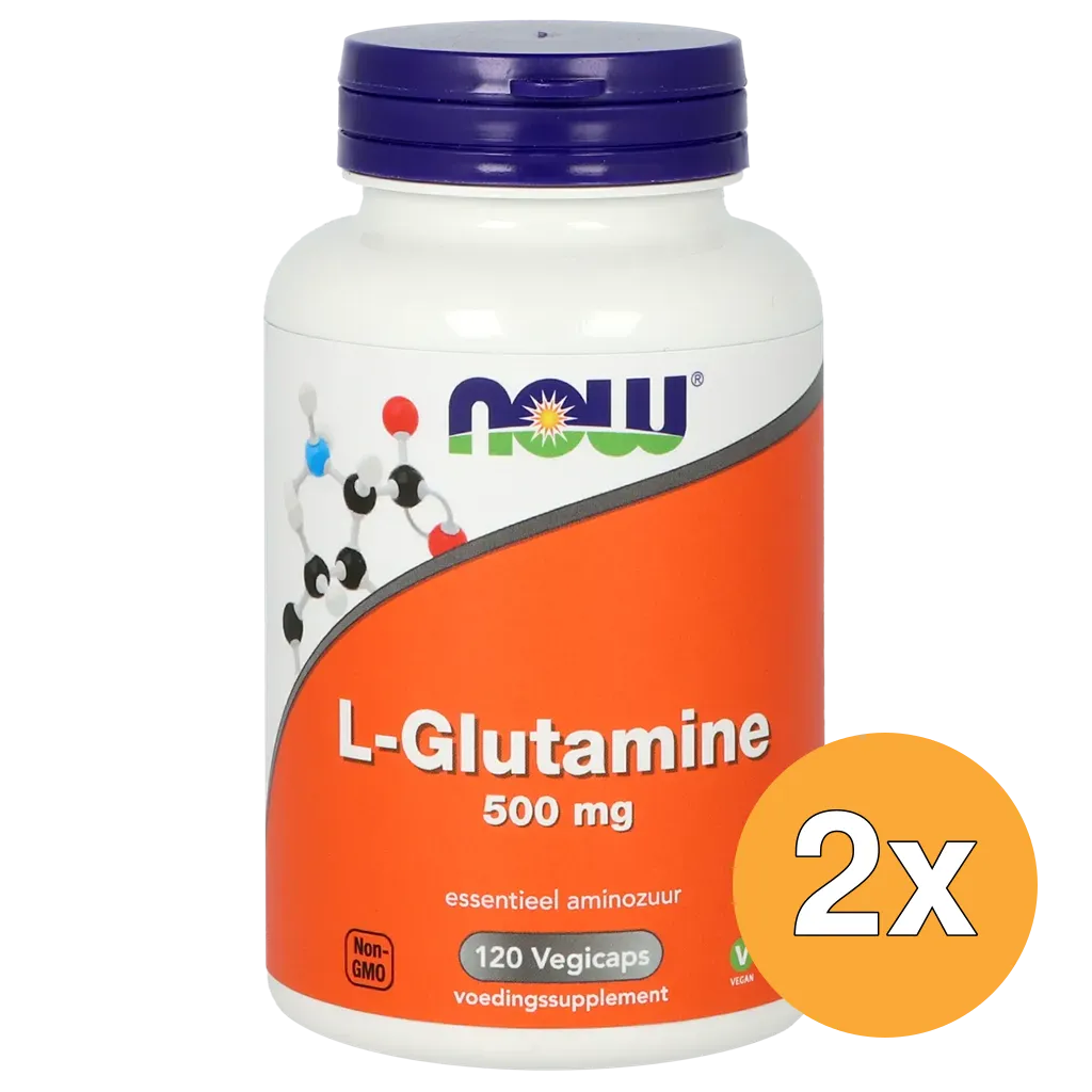 2x Now L-Glutamine 500mg (120 vega capsulesa)