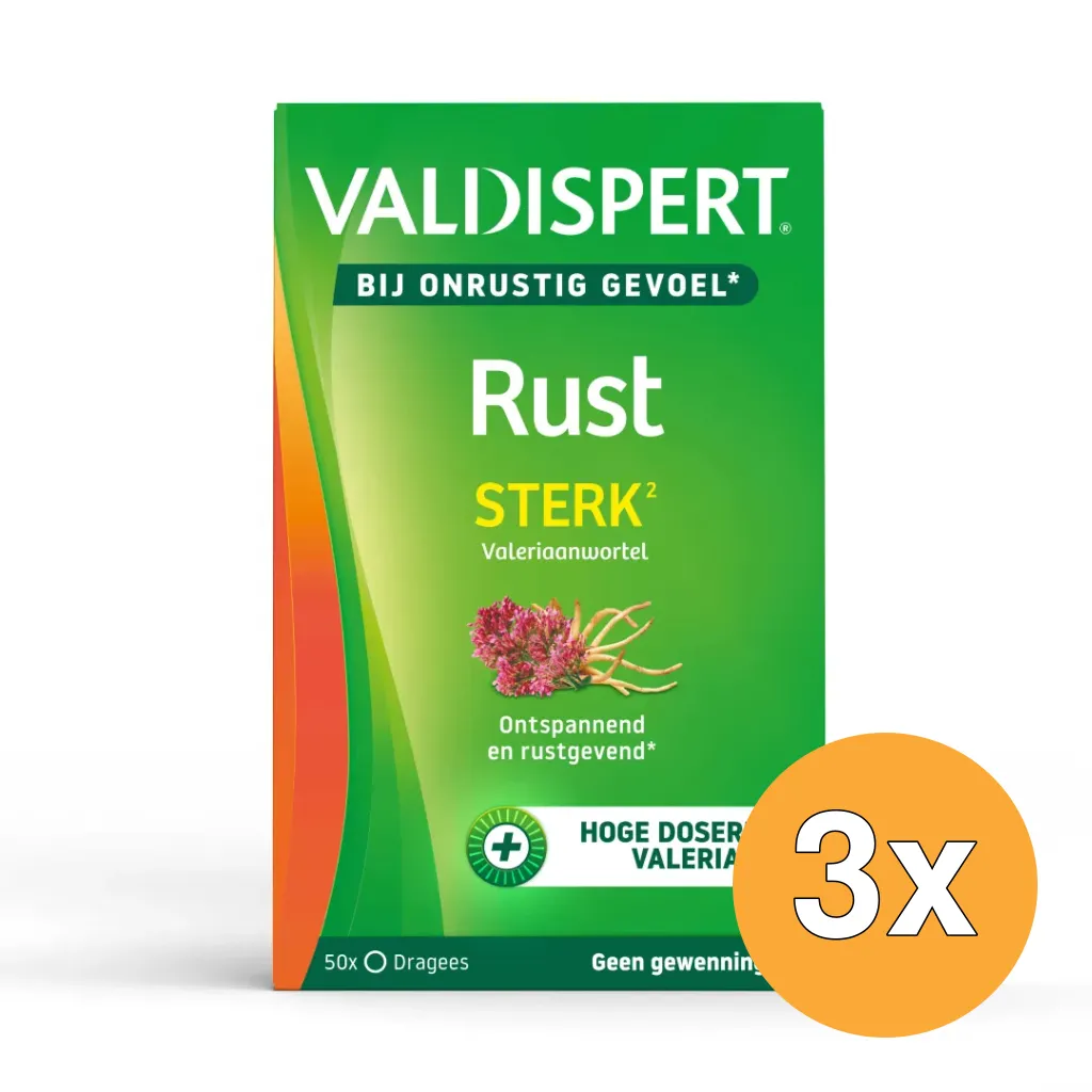 3x Valdispert Rust sterk (50 dragees)