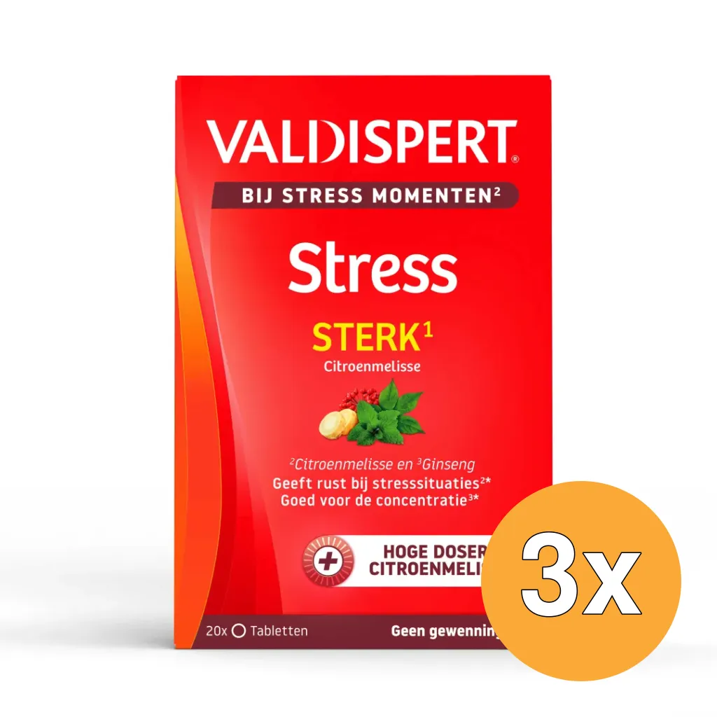 3x Valdispert Stress moments sterk (20 stuks)