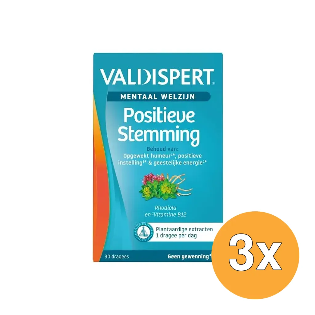 3x Valdispert Positieve Stemming (30 dragrees)