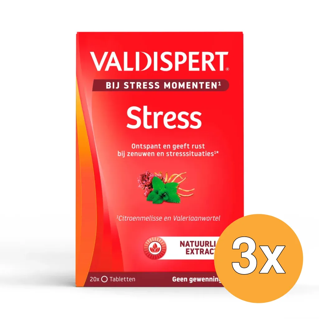 3x Valdispert Stress moments (20 tabletten)