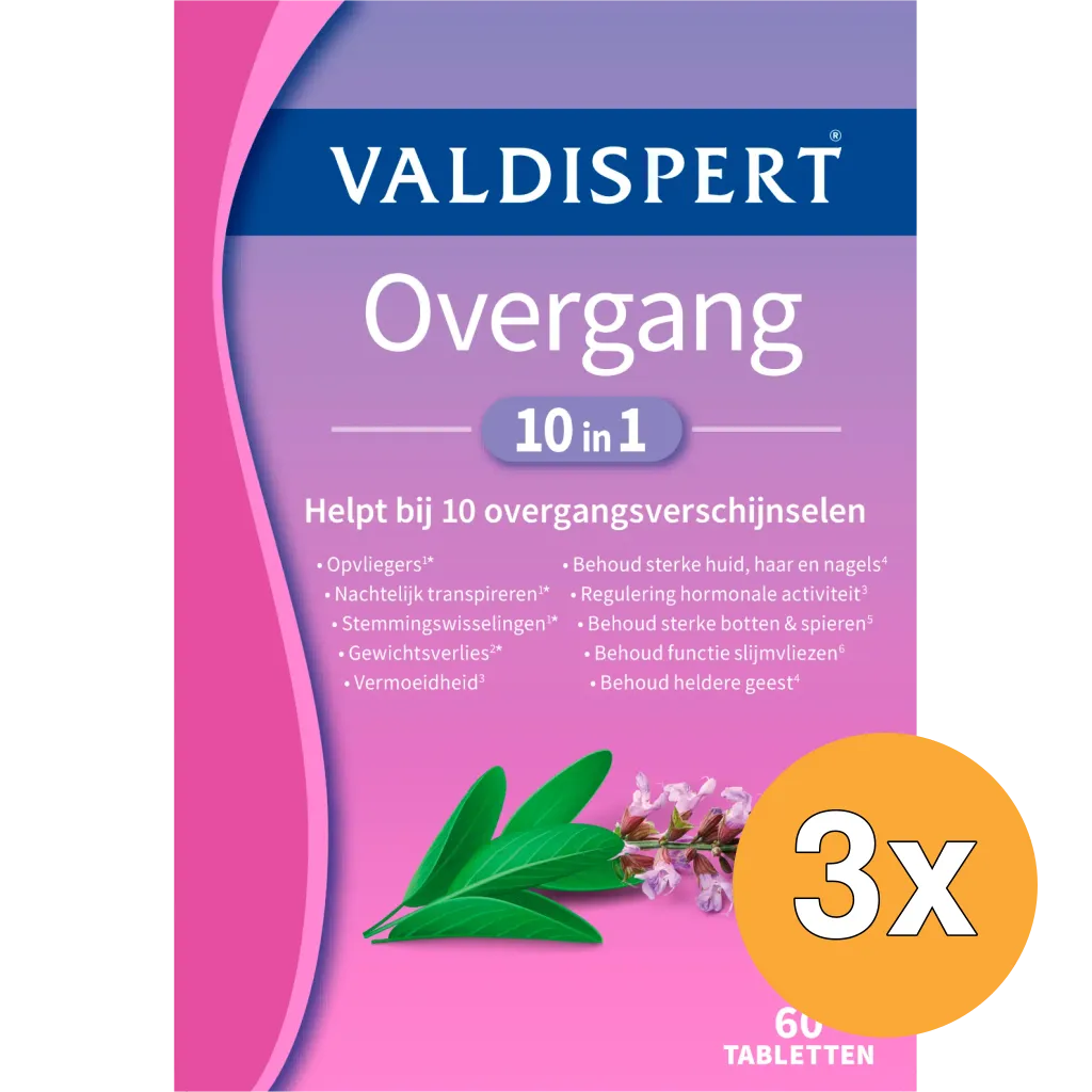 3x Valdispert Overgang 10 in 1 (60 capsules)