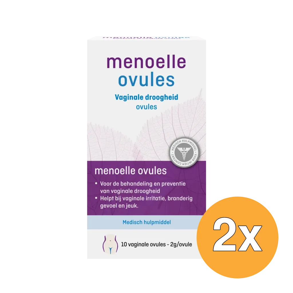 2x Menoelle Vaginale Ovules (10 stuks)