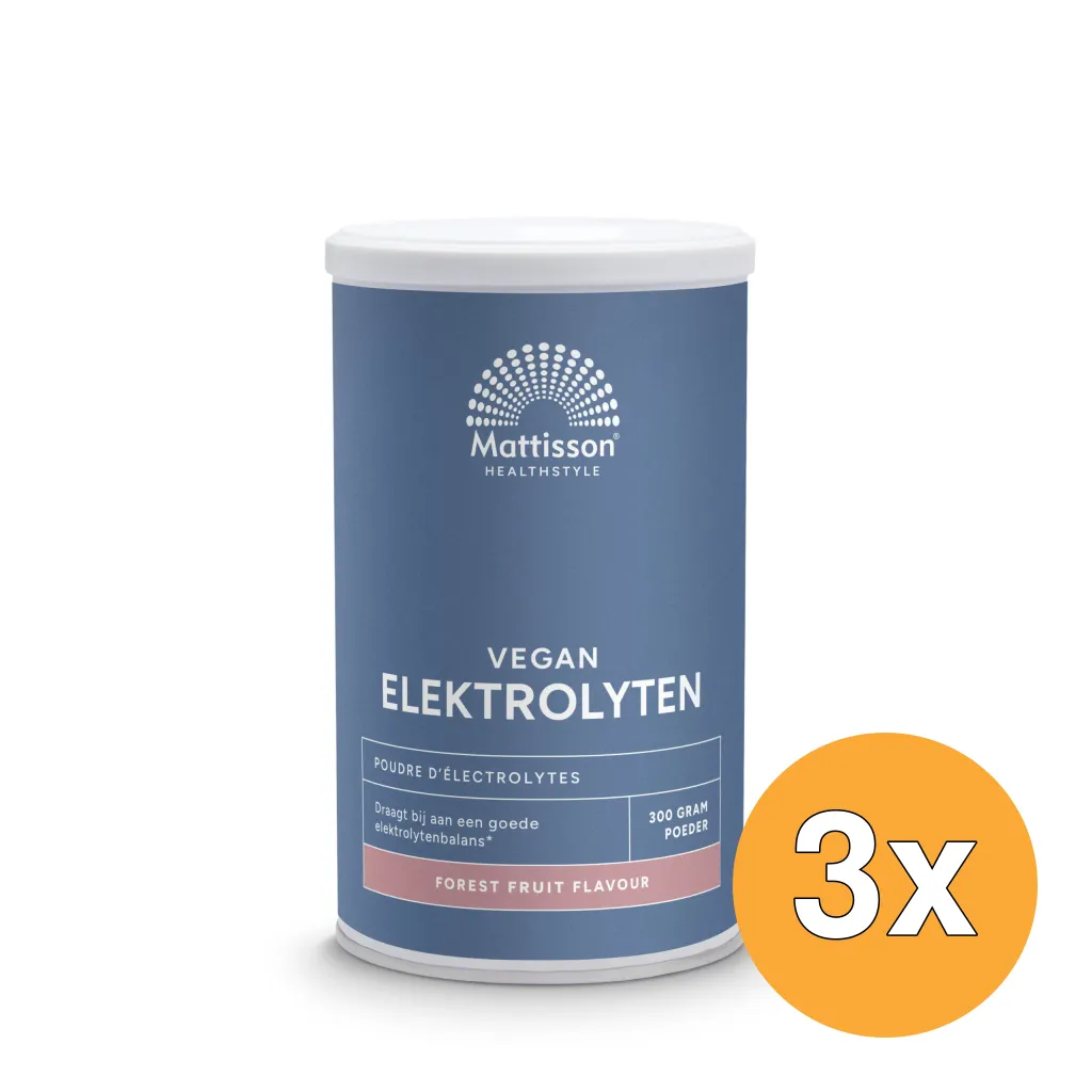 3x Mattisson Elektrolyten Poeder Forest Fruit (300 gr)