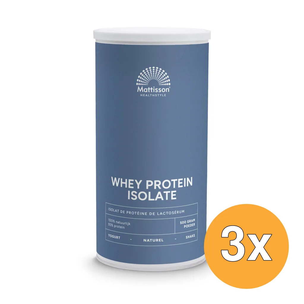 3x Mattisson Whey Protein Isolate Sport (500 gr)