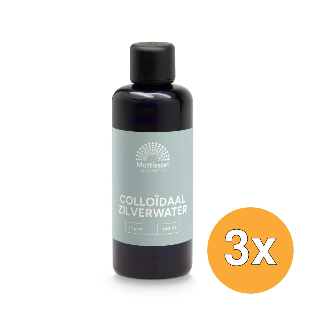 3x Mattisson Colloidaal Zilverwater 15Ppm (100 ml)