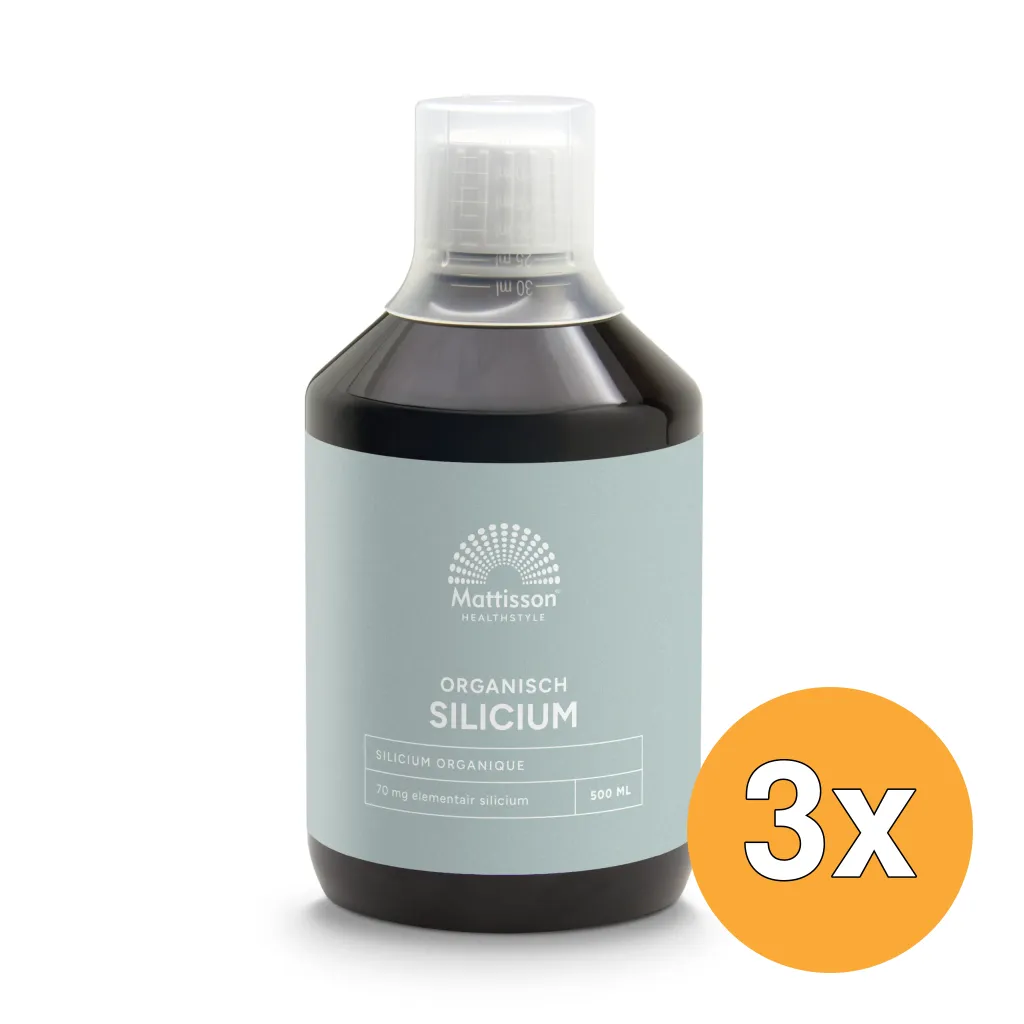 3x Mattisson Organisch Silicium 70Mg (500 ml)