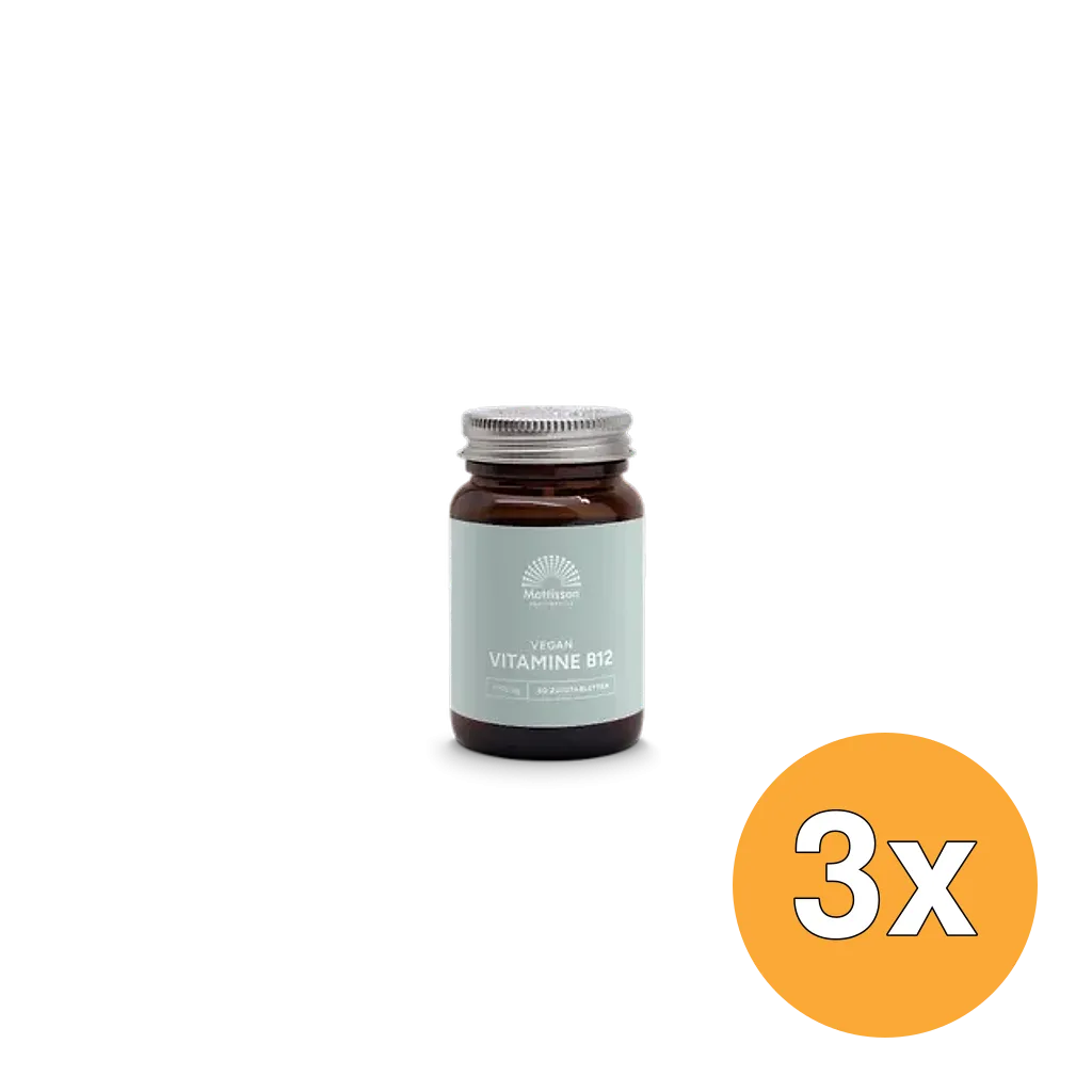 3x Mattisson Vitamine B12 1000mcg (60 tabletten)