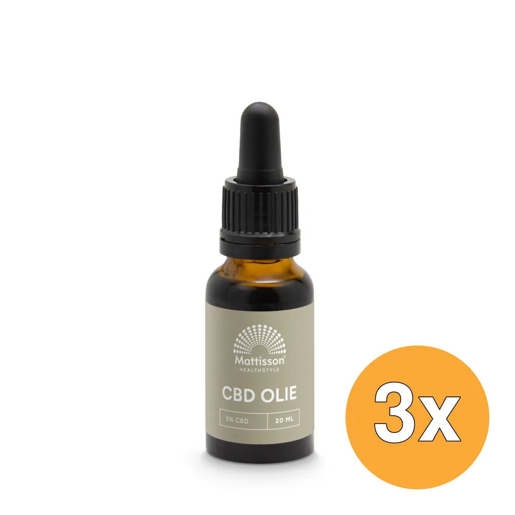 3x Mattisson Cbd Olie 5% (20 ml)