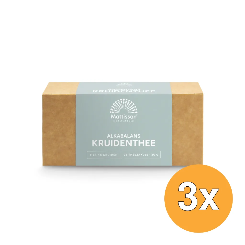 3x Mattisson Alkabalans Zuur Base Kruidenthee (25 stuks)