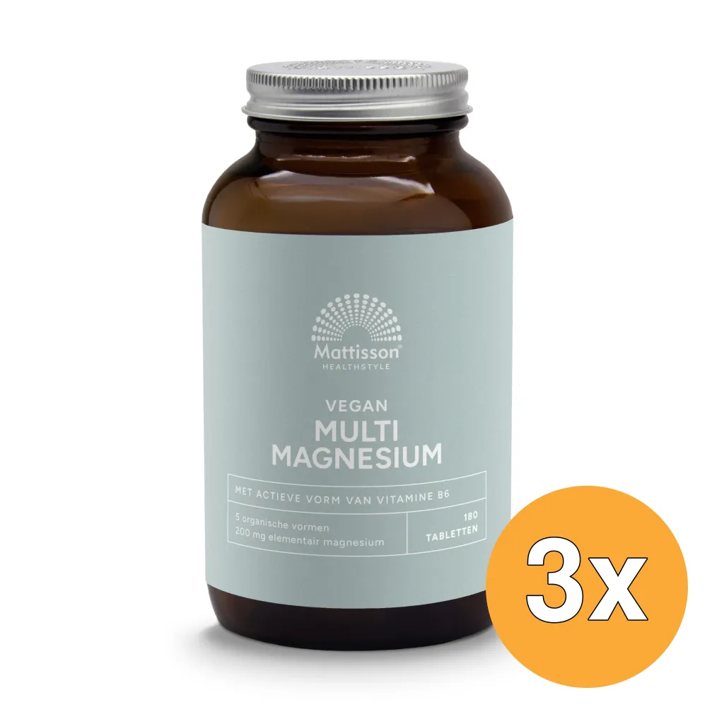 3x Mattisson Multi Magnesium (180 tabletten)