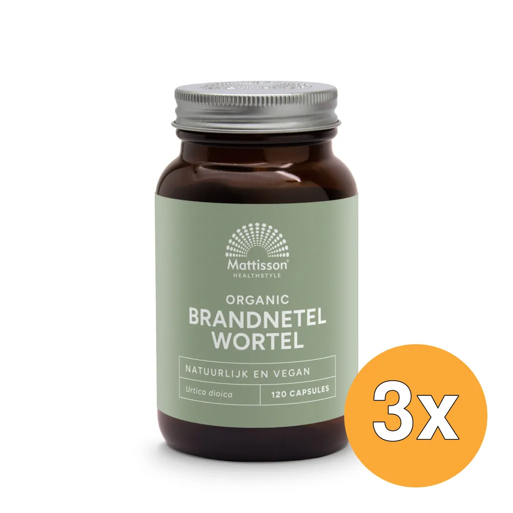 3x Mattisson Brandnetelwortel Bio (120 vega capsules)