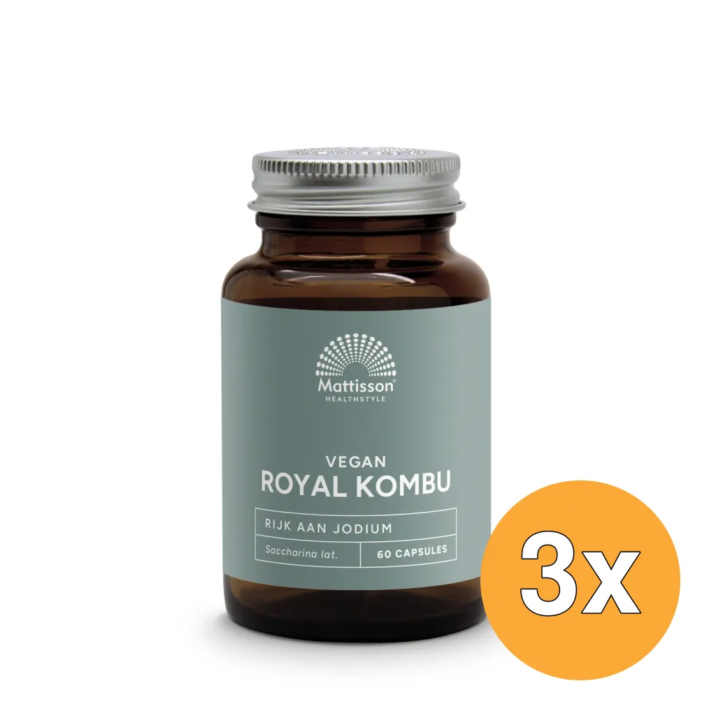 3x Mattisson Royal Kombu 800Mg (60 vega capsules)