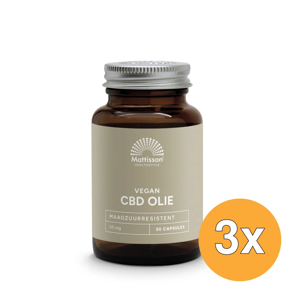 3x Mattisson Cbd Olie 50Mg (30 capsules)