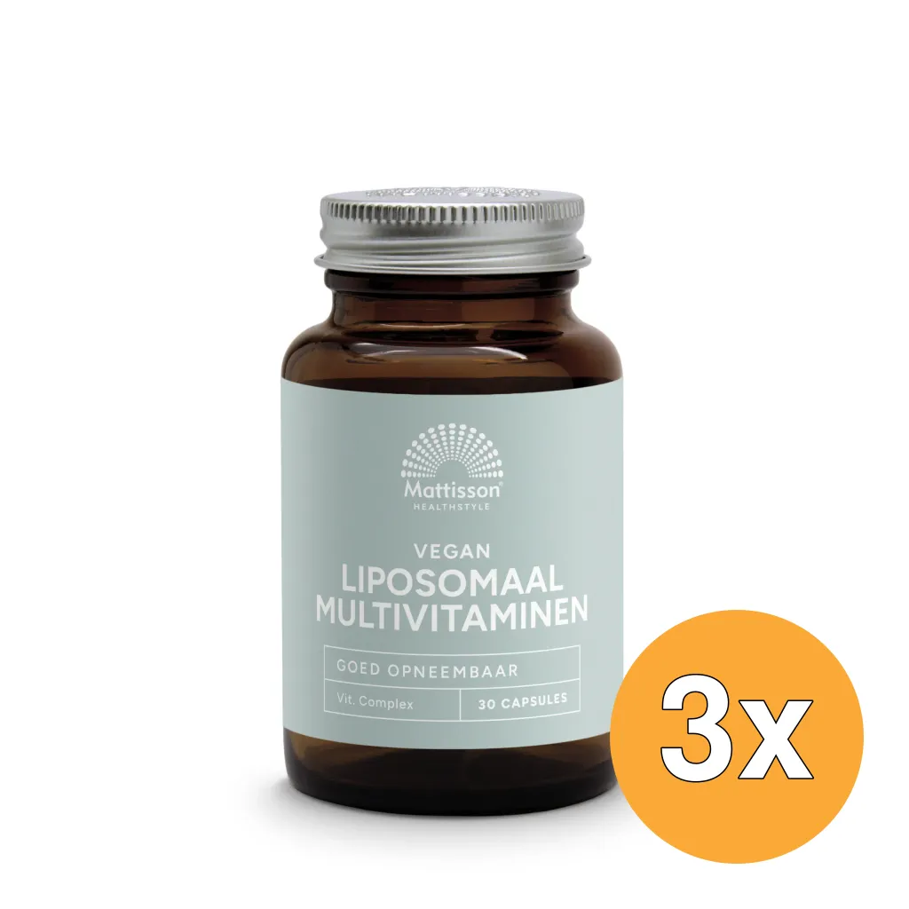 3x Mattisson Vegan Liposomaal Multivitamine (30 vega capsules)