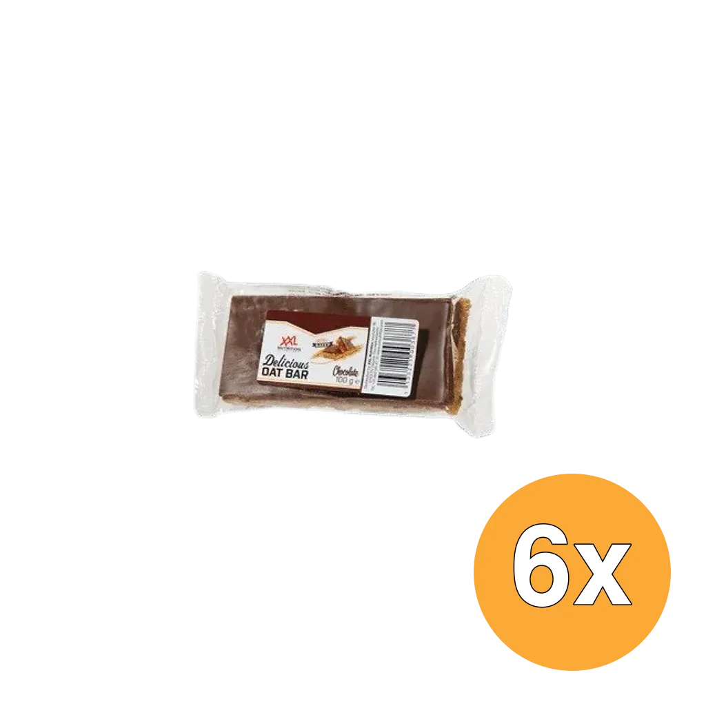 6x XXL Nutrition Delicious Oat Bar Chocolade (100 gr)