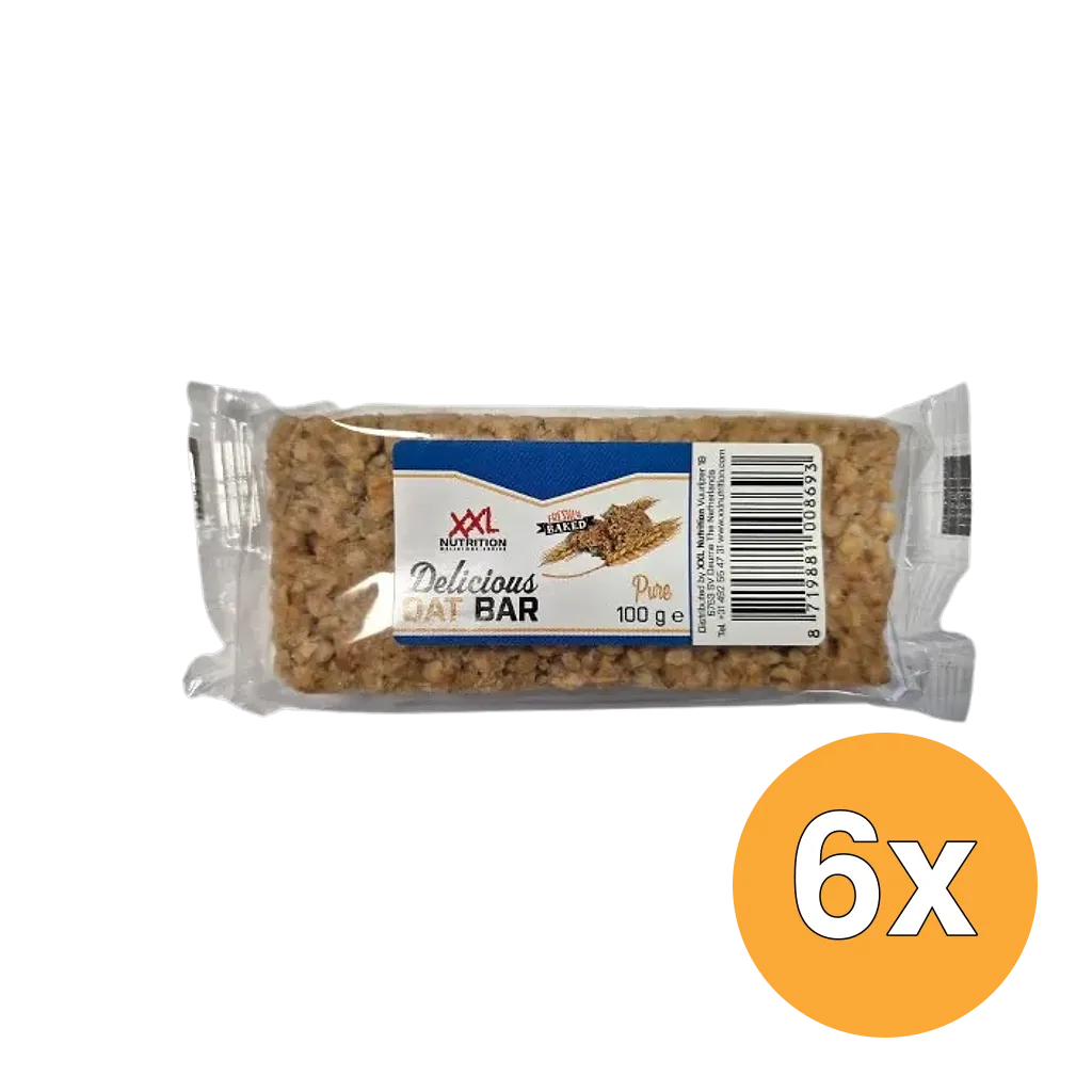 6x XXL Nutrition Delicious Oat Bar Naturel (100 gr)