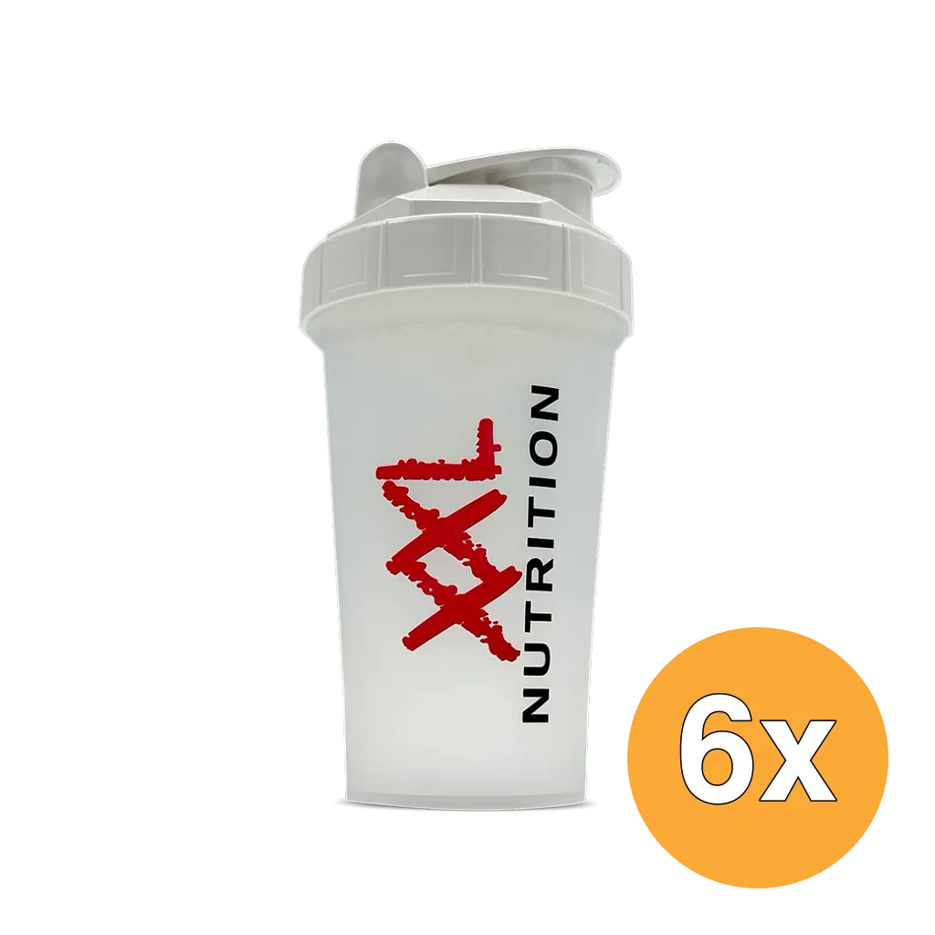 6x XXL Nutrition Shaker - Wit (500 ml)