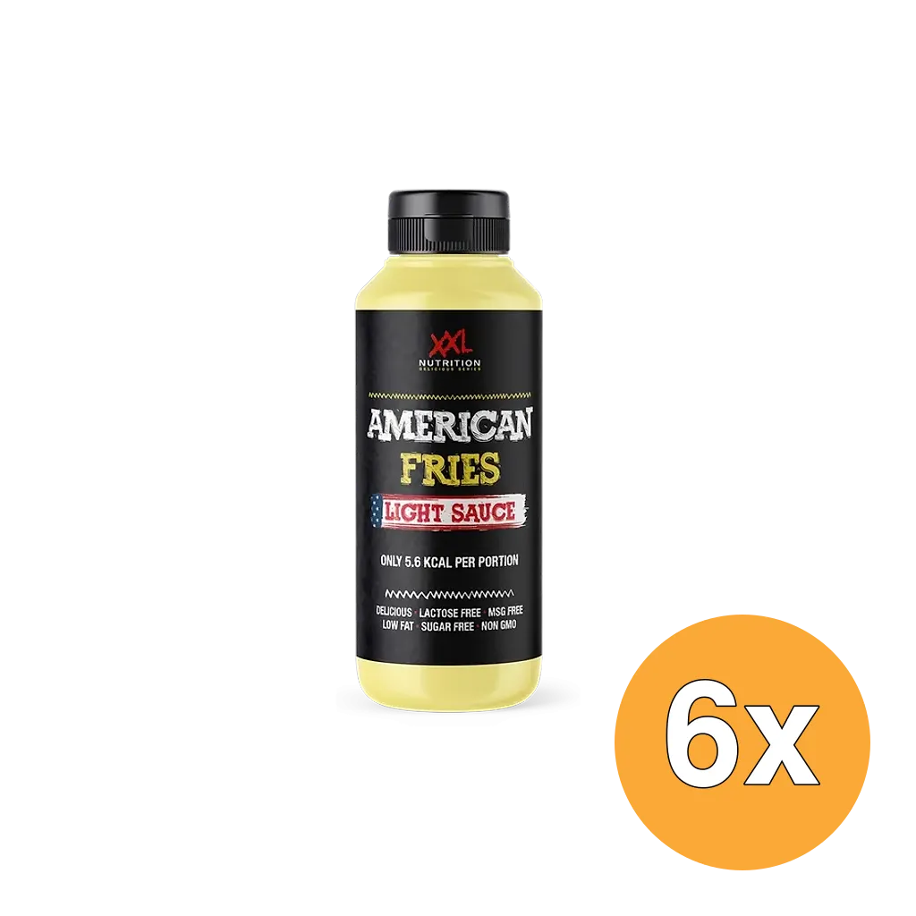 6x XXL Nutrition Light Saus - American Fries Sauce (265 ml)