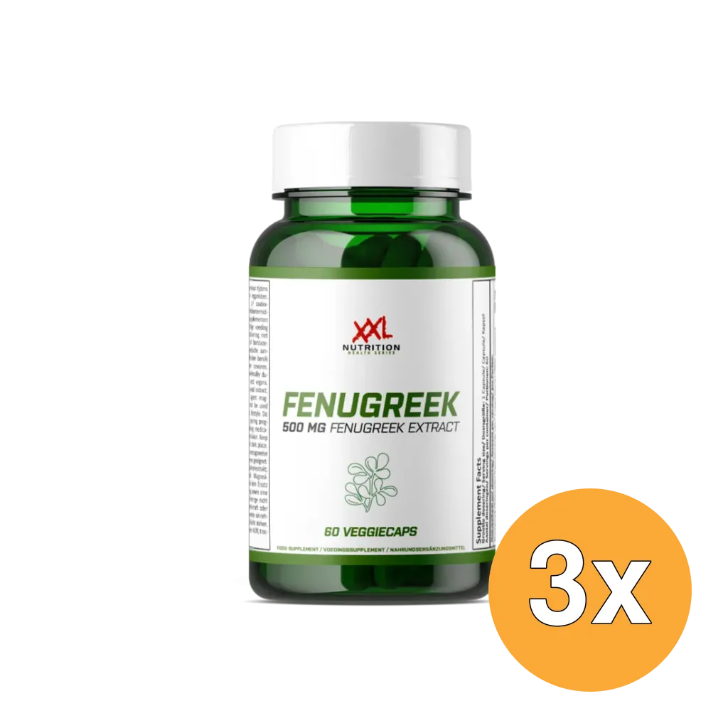 3x XXL Nutrition Fenegriek Extract 500 mg (60 capsules)