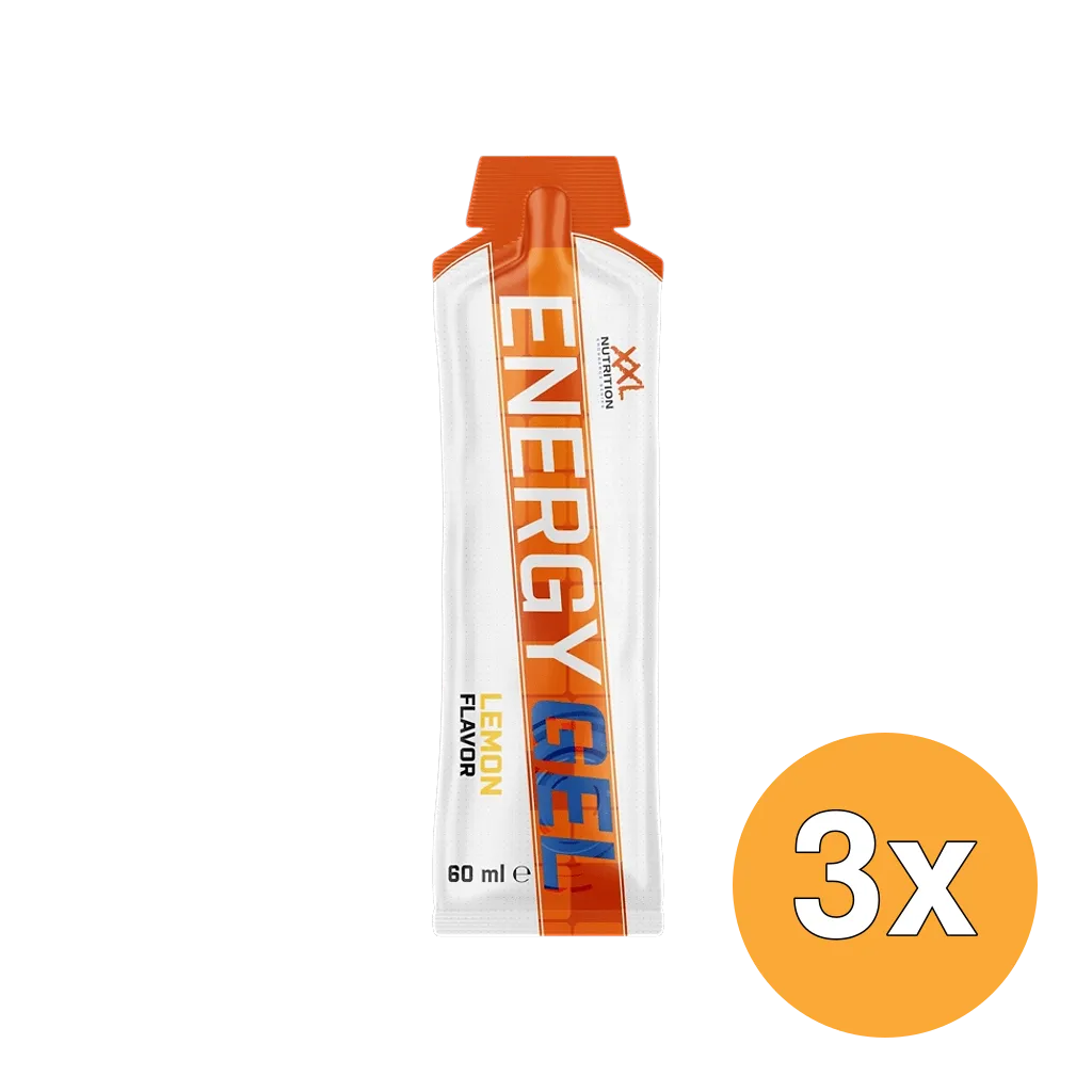 3x XXL Nutrition Energy Gel Lemon (12 X 60 ml)