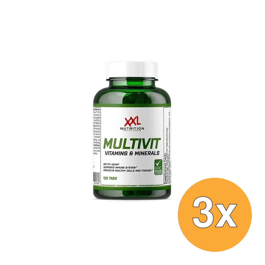 3x XXL Nutrition Multivit (120 Tabletten)