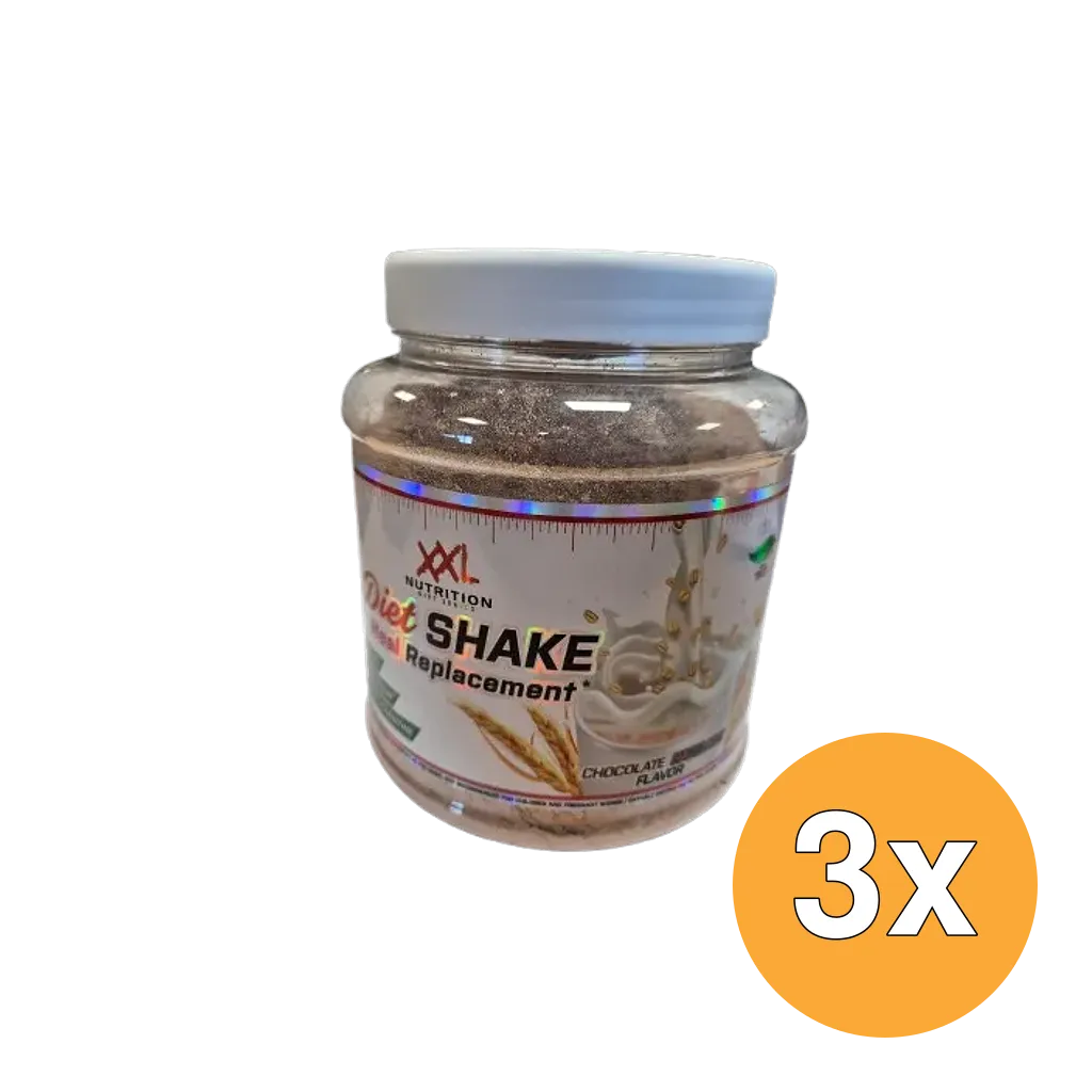 3x XXL Nutrition Diet Shake Chocolade / Hazelnoot (480 gr)