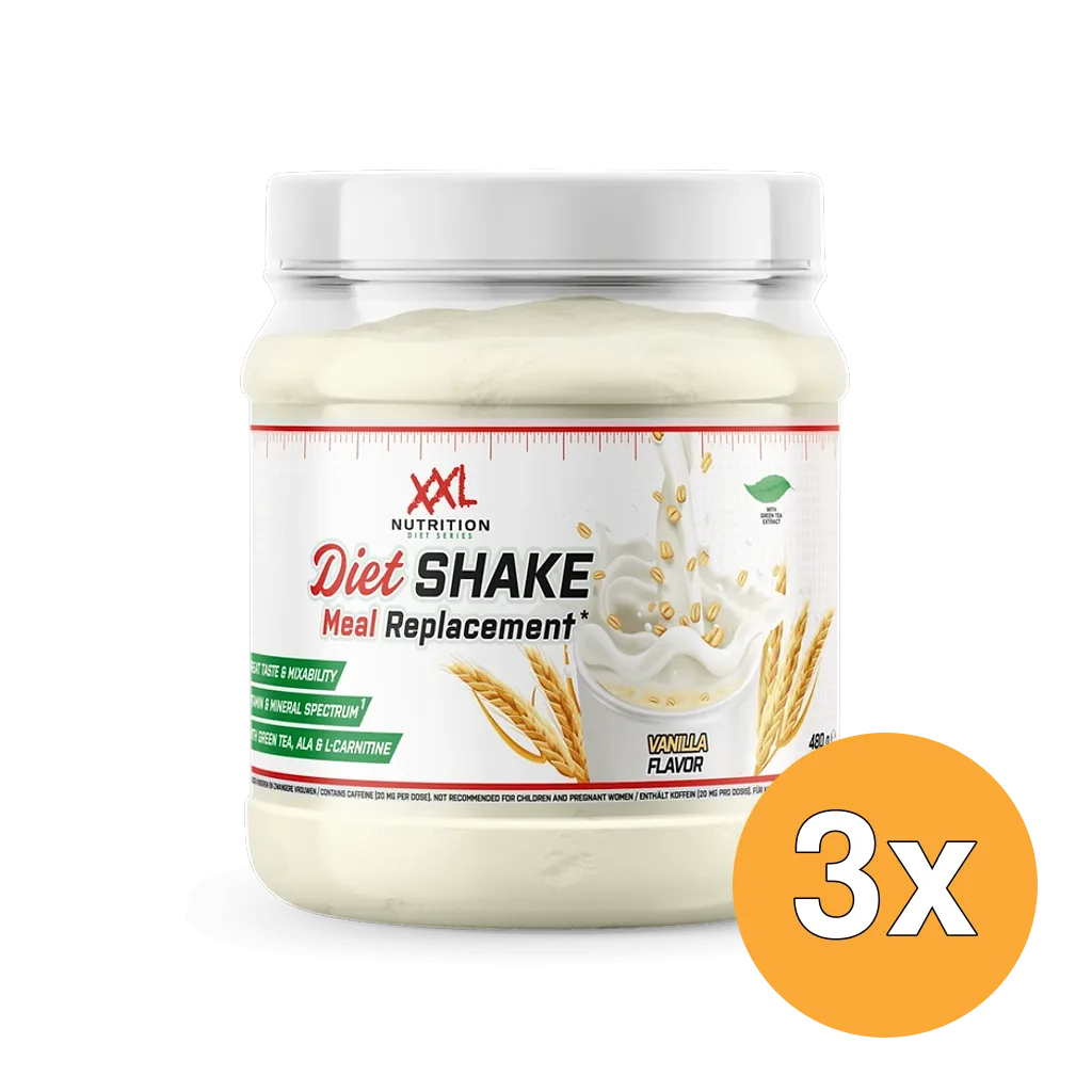 3x XXL Nutrition Diet Shake Vanille (480 gr)