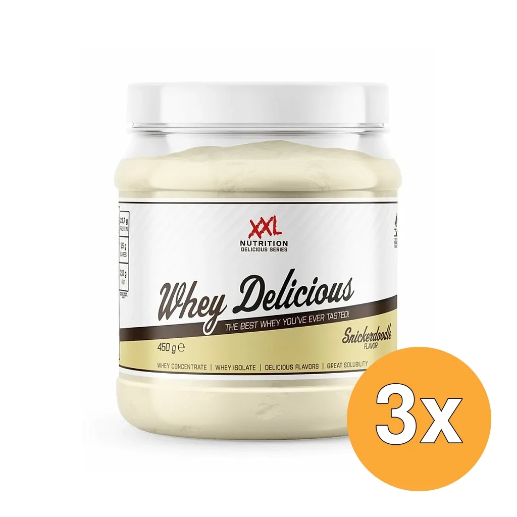3x XXL Nutrition Whey Delicious Snickerdoodle (450 gr)