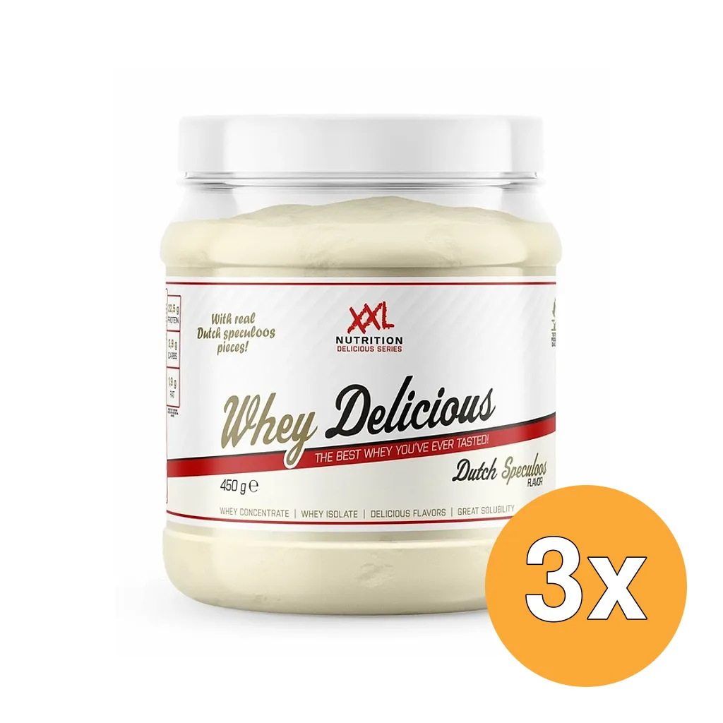 3x XXL Nutrition Whey Delicious Speculaas (450 gr)