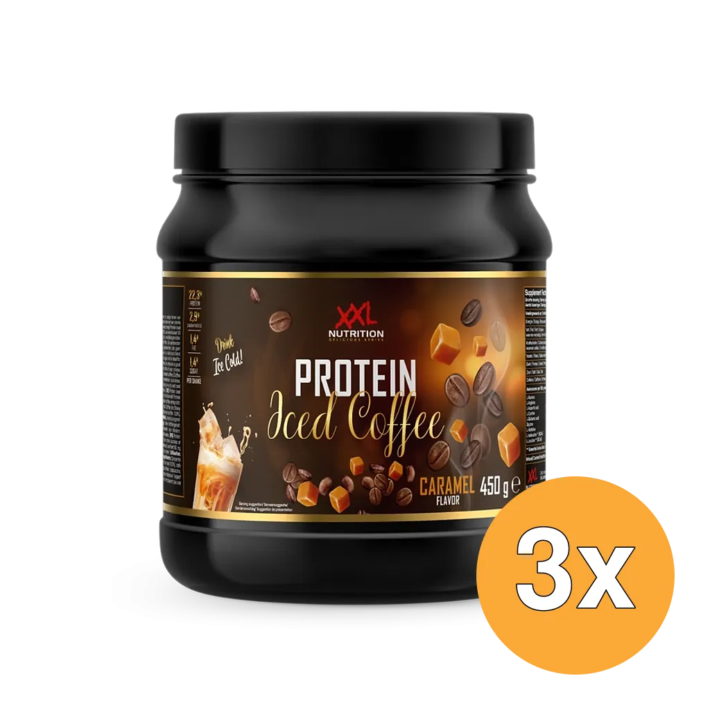 3x XXL Nutrition Protein Iced Coffee Caramel (450 gr)