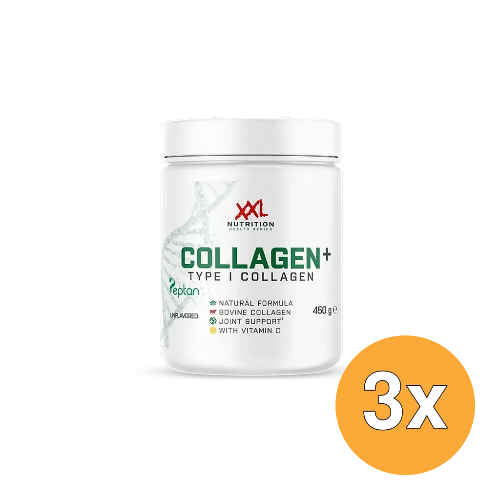 3x XXL Nutrition Collagen+ Type 1 - Unflavored (450 Gram)
