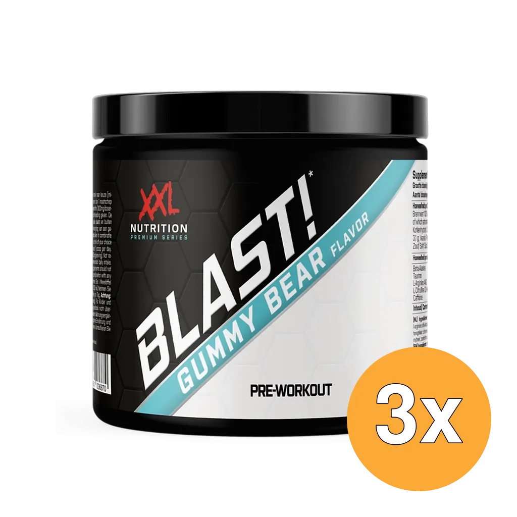 3x XXL Nutrition Blast! Pre Workout Gummy Bear (300 gr)