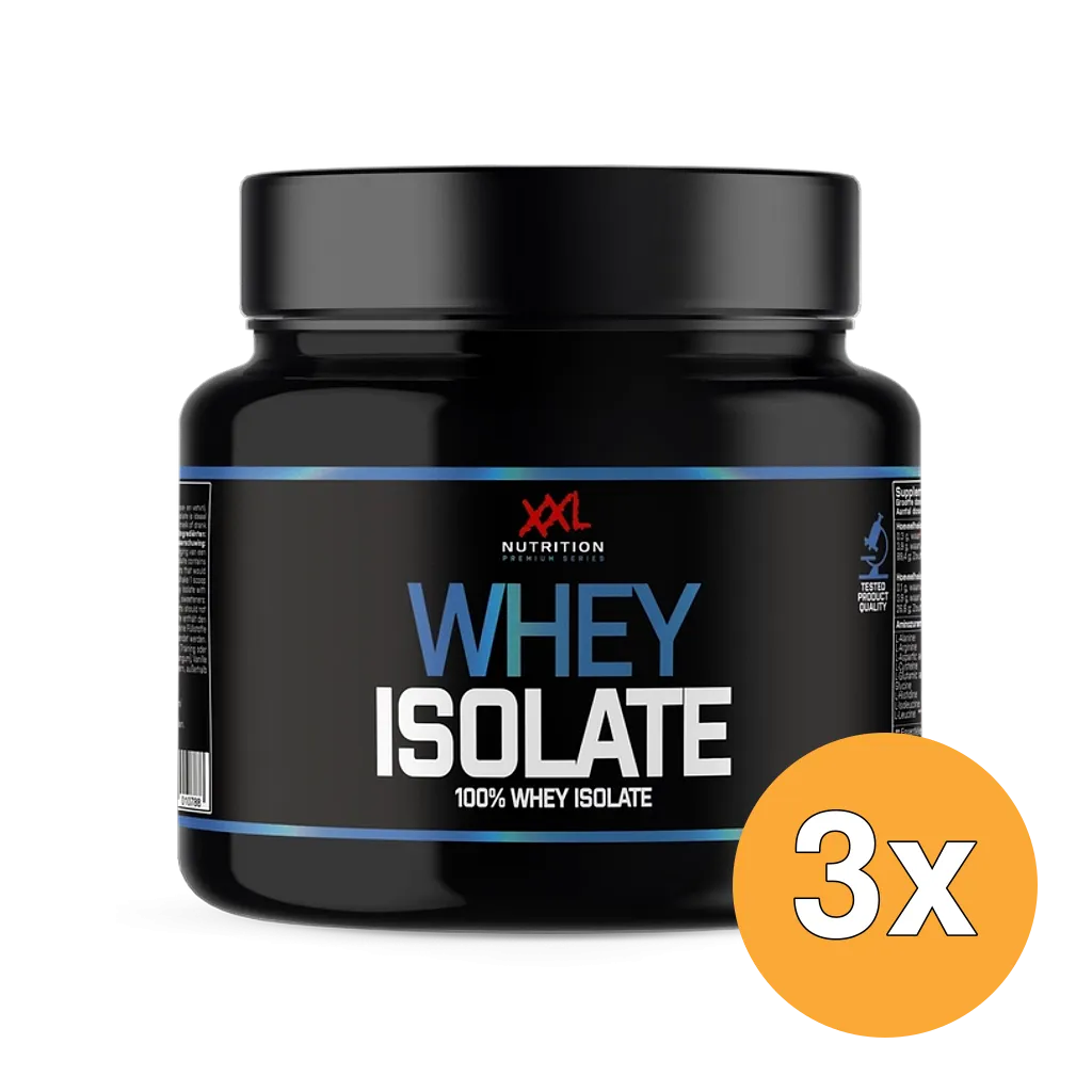 3x XXL Nutrition Whey Isolaat Banaan (450 gr)
