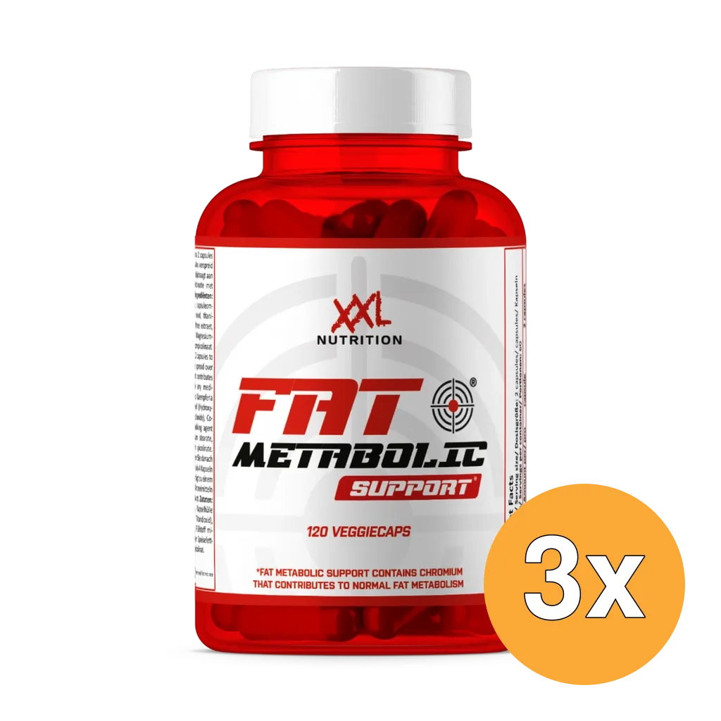 3x XXL Nutrition Fat Metabolic Support (120 capsules)