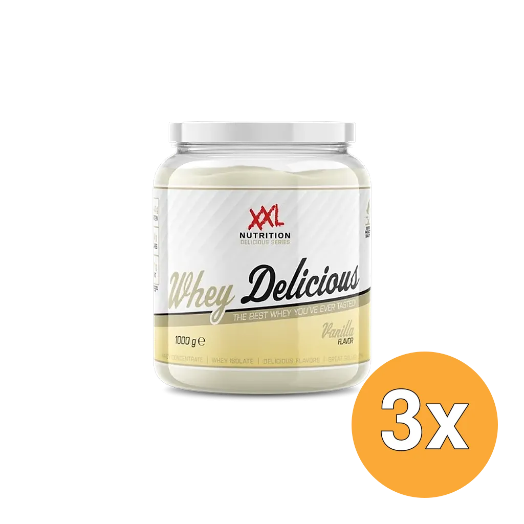 3x XXL Nutrition Whey Delicious Vanilla Cinnamon (1000 gr)