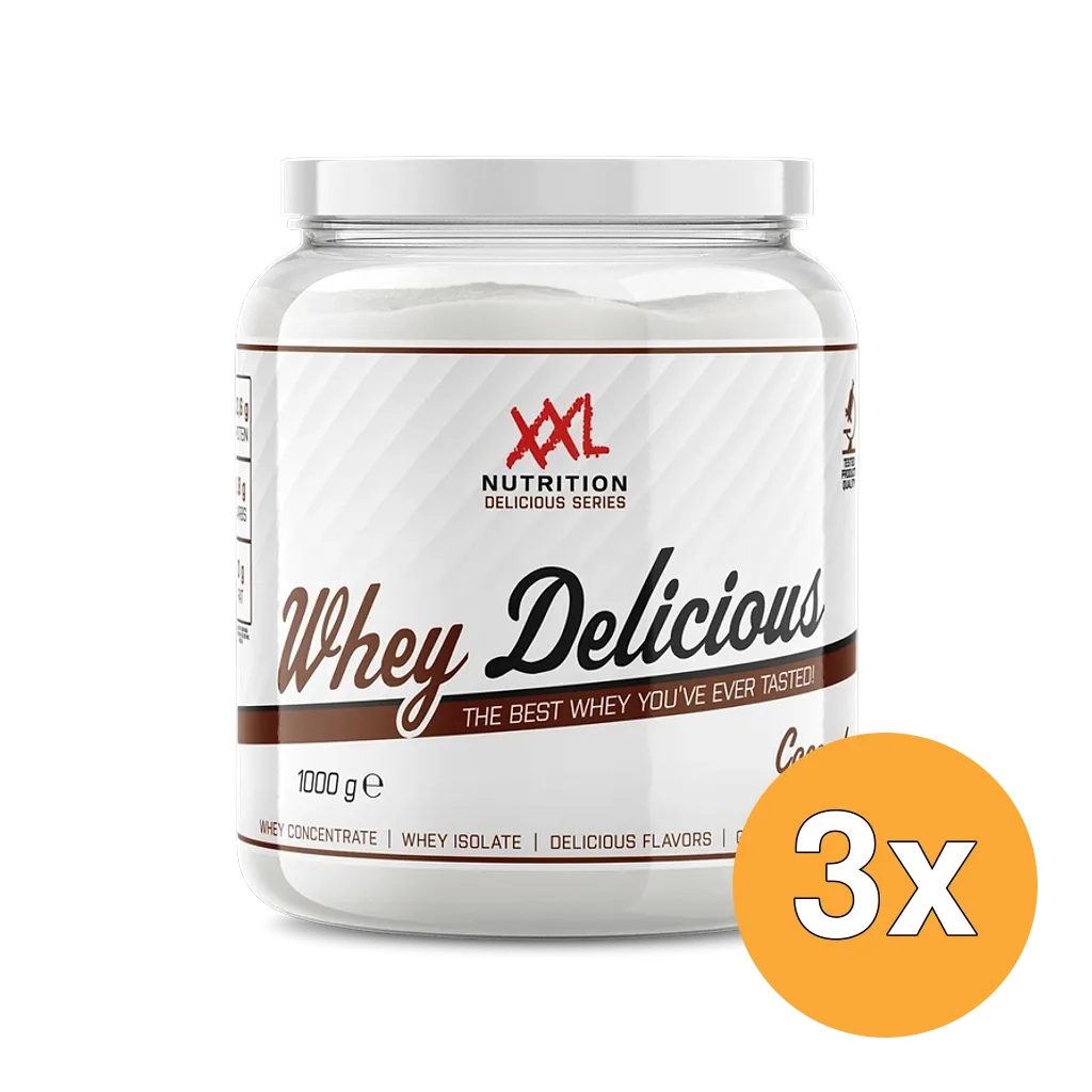 3x XXL Nutrition Whey Delicious Kokos (1000 gr)