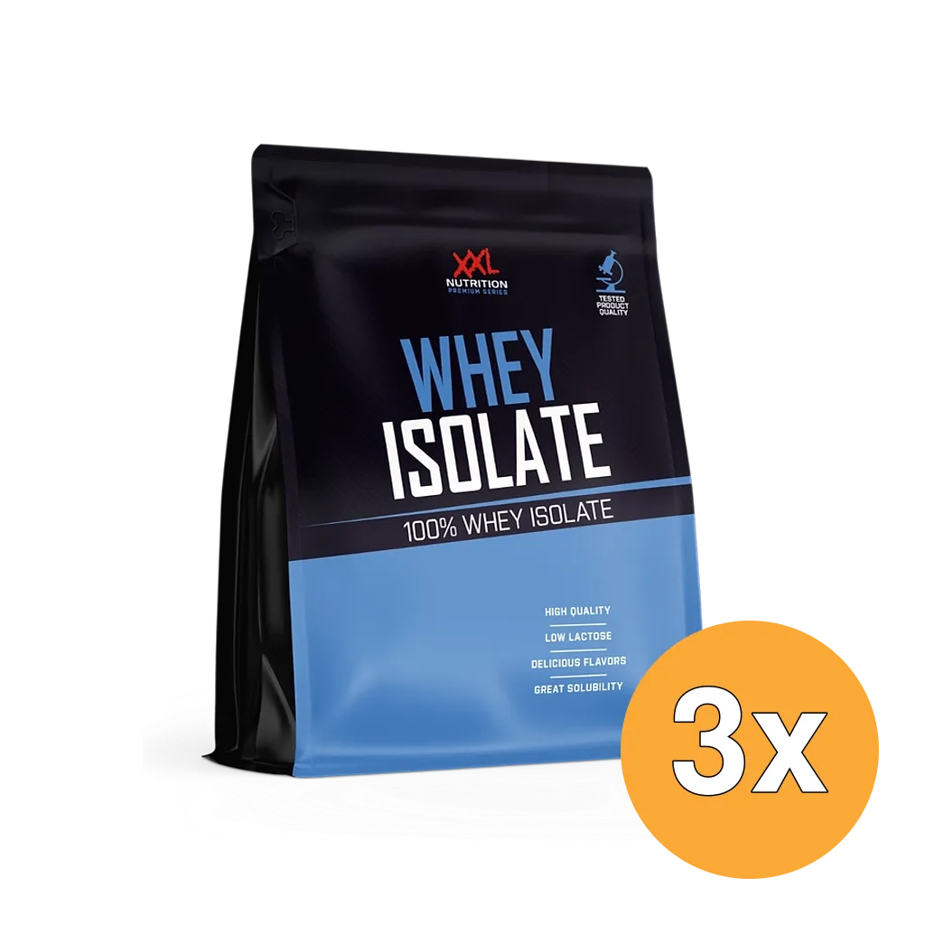 3x XXL Nutrition Whey Isolaat Framboos (1000 gr)