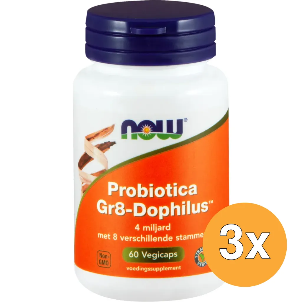 3x Now Berry Dophilus Kids Probiotica Kind (60 kauwtabletten)