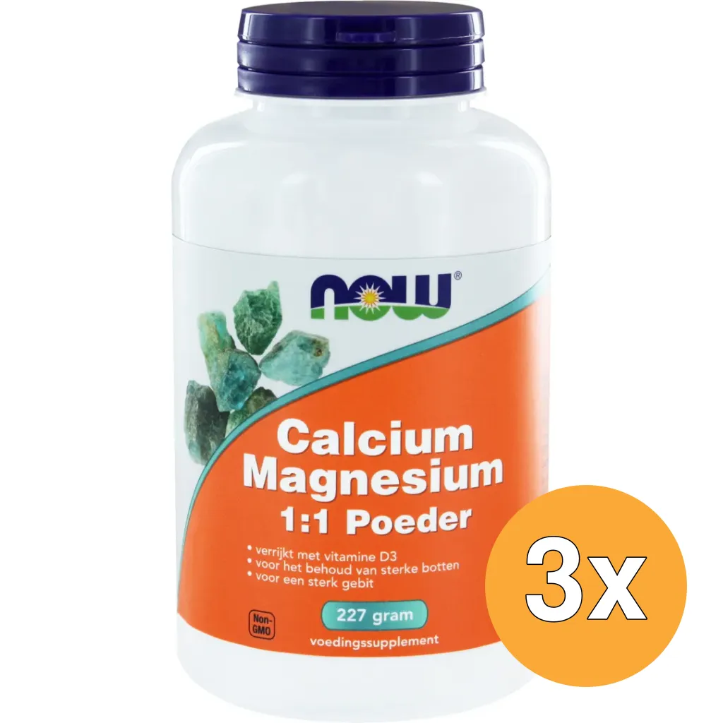 3x Now Calcium & magnesium 1:1 (227 gr)